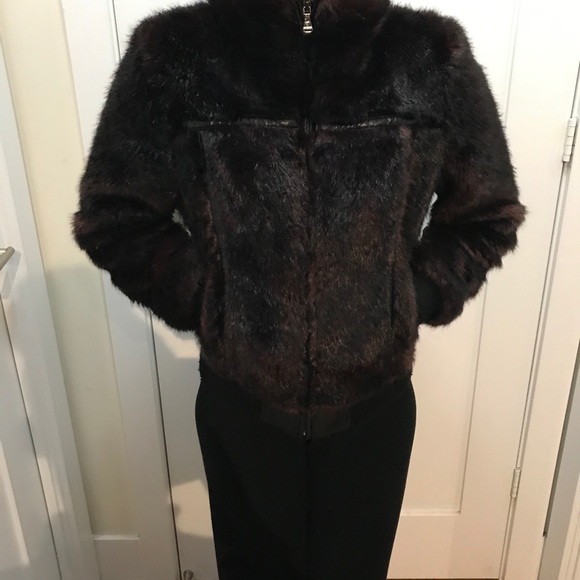 Faux fur Guess bomber jacket - Picture 1 of 6
